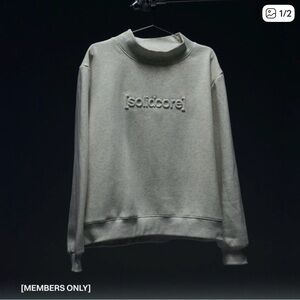 Solidcore Embossed Logo Sweatshirt - grey
